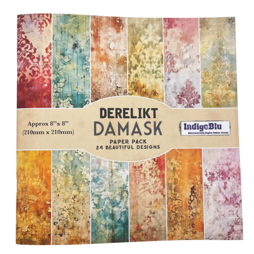 Derelikt Damask Paper Book - 8'' x 8''